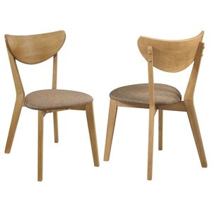 Juego de 2 Sillas de Comedor de Madera de Nogal Claro Carson - Product Image 2