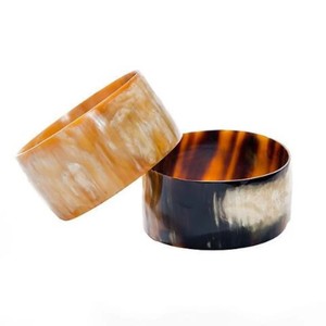 Brazalete de Cuerno Redondo Dorado para Mujer, Hecho a Mano, Brazalete de Cuerno Natural, Joyería Étnica de Moda, Brazalete Boho - Product Image 3