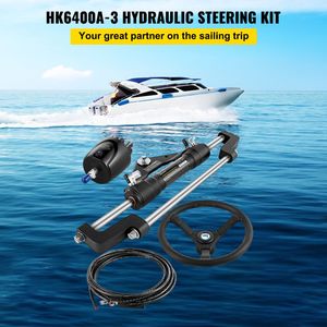Kit di Sterzo Idraulico per Imbarcazioni 300HP con Pompa in Lega di Alluminio, Volante da 13,5'', Cilindro da 10'', Parti e Accessori - Product Image 2
