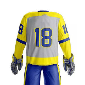 Uniforme de hockey sobre hielo cómodo para adultos, en stock, hecho de poliéster, uniforme de hockey sobre hielo para jóvenes, venta al por mayor a precio económico 2026 - Product Image 6