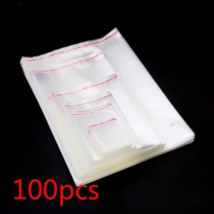 Clear <b>Shrink</b> Bags Recyclable PE Laminated Resealable with Red Seal Line Set for Shoes & Clothing Storage - Product Image 4