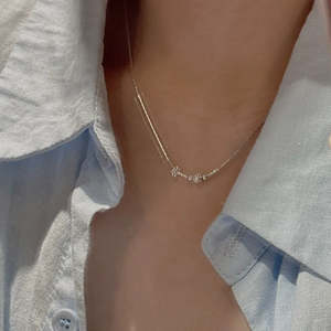 สร้อยคอเงินแท้ S925 สไตล์เกาหลี ดีไซน์เฉพาะตัว ประดับลูกปัด แนวเรโทร สำหรับงานแต่งงาน  แบบยูนิเซ็กซ์ เรียบง่าย สวยงาม เหมาะกับฤดูร้อน สร้อยคอคล้องไหปลาร้า - Product Image 4