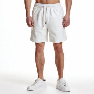 Shorts en cuir pour homme, taille haute à cordon de serrage, couleur unie, respirants, écologiques, pour le cyclisme et le streetwear - Product Image 2