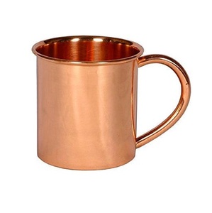 refined copper moscow mule <b>mugs</b> with smooth texture ideal for beverages enhances bar presentation and kitchen use - Product Image 2