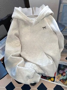 Sweat-shirt court en polaire pour femme, coupe classique, avec ourlet brut, personnalisable avec logo, imprimé sur le devant, idéal pour l'hiver (ODM) - Product Image 2