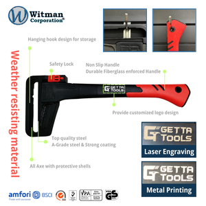 Lightweight Getta <b>Tools</b> HK-41 Pickaroon Log <b>Hook</b> <b>Tool</b> Alloy Steel Head Hot-Dip Galvanized Forged Rubberized Anti-Slip Handle - Product Image 2
