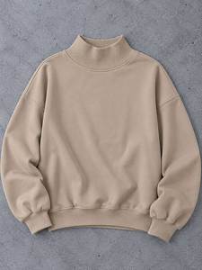 Sweat-shirt à imprimé léopard pour femme, pull molletonné à col rond marron à motif animal, sweat-shirt décontracté à manches longues, vente en gros - Product Image 2