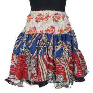 Best 2026 Mini <b>Skirt</b> Ladies Cotton Mini <b>Skirt</b> Vintage Beautiful Women Cotton Patch Work Mini <b>Skirt</b> Vintage Indian Boho Hippie - Product Image 6