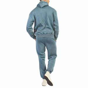 ชุดวอร์มผู้ชายแบบสบาย ระบายอากาศได้ดี ล้างสีแบบแอซิดวอช ขายออนไลน์ MOQ ต่ำ ราคาดีที่สุด - Product Image 2