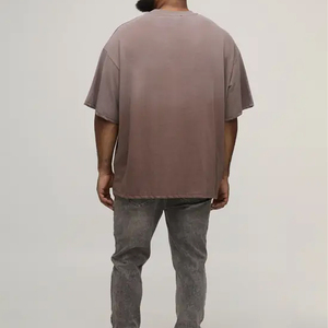 T-shirt pour homme de qualité supérieure, teint en pièce, style vintage, personnalisé, délavé à l'acide, coupe classique, 100% coton, respirant, manches courtes - Product Image 3