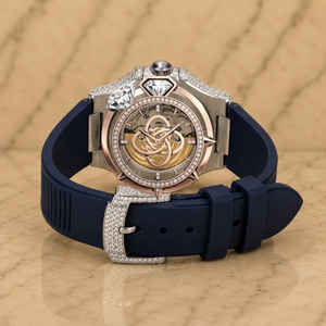 Custom Made Moissanite Diamond Watch Men Luxury Full Stone Setting Wristwatch - Product Image 4