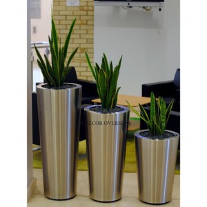 Jardinières de table en métal plaqué or de haute qualité, aspect classique, très vendues, pour fleurs et plantes, articles de décoration intérieure - Product Image 6