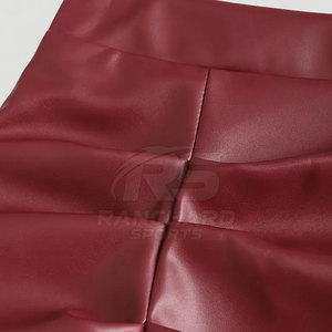 Jupe mini taille haute en cuir véritable pour femme, coupe ajustée, style décontracté, streetwear élégant pour l'hiver, vente en gros OEM - Product Image 4