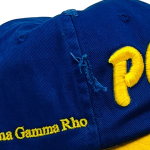 <b>Navy</b> Blue Yellow <b>Baseball</b> <b>Cap</b> with P 2024 Embroidery Two Tone Adjustable Snapback Hat Custom Stitched Sports Casual Streetwear H - Product Image 6