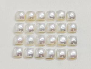 ไข่มุกน้ำจืดทรงเหลี่ยมสีขาว AAA ขนาด 4-6 มม. สำหรับทำเครื่องประดับ ราคาขายส่ง - Product Image 4