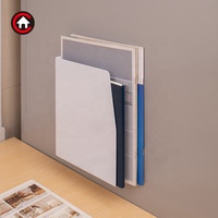 Caja de soporte de archivos en forma de L magnética, organizador para refrigerador, pared lateral, gabinete de oficina, estante de almacenamiento, caja de documentos multifuncional