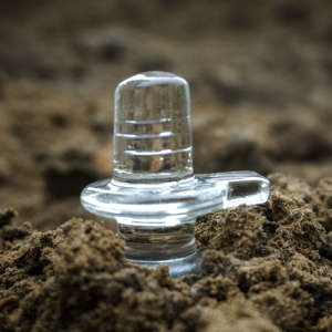 Handmade Art Deco Glass Crystal Shivling Statue Still Life for Diwali Home <b>Mandir</b> Puja Decor Temple Office Showpiece Gift - Product Image 1