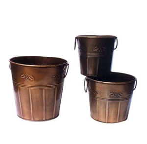 Nouveau design de plateau en métal avec pots, jardinières et pots en métal personnalisés en fer galvanisé pour la décoration intérieure et extérieure - Product Image 1