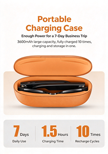 แว่นตาอัจฉริยะ AI พร้อมกล้อง 8MP และเคสชาร์จ รองรับการถ่ายโอนข้อมูลผ่าน WiFi แปลภาษาแบบเรียลไทม์ ระบบจดจำวัตถุด้วย AI ถ่ายวิดีโอ POV ความละเอียด 4K สำหรับการวีล็อก - Product Image 2