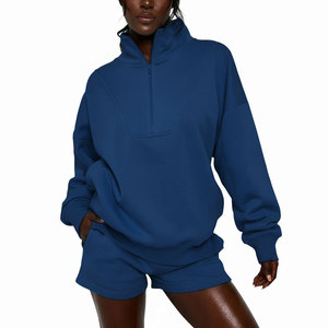 Women's <b>Hoodie</b> and Shorts Tracksuit Set <b>Lightweight</b> fleece Casual Two Piece set Custom Logo <b>hoodie</b> short set - Product Image 1