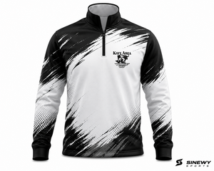 Custom Quarter Zip Breathable Printed Performance Training Top Long Sleeve Moisture Wicking Athletic Sports <b>Pullover</b> Plus Size - Product Image 1