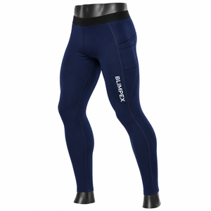 Leggings de Entrenamiento Personalizados para Hombre con Bolsillo Lateral para Teléfono, Leggings de Gimnasio de Longitud Completa, Marca Privada OEM, Directo de Fábrica, Blimpex INT - Product Image 1