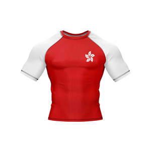 Custom Short <b>Sleeve</b> Men's MMA Rash Guard-Breathable Comfortable Custom Logo OEM Service High Quality Custom Color & Material - Product Image 6