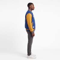 Blouson universitaire OEM personnalisé pour homme, en laine épaisse 550 g/m², manches en cuir PU, style vintage motorsport, coupe ample