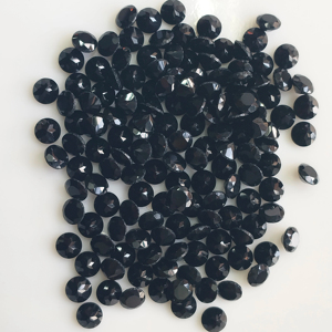 พลอยออนิกซ์สีดำธรรมชาติ ขนาด 5 มม. ทรงกลม คุณภาพดีที่สุด พลอยเม็ดเดี่ยวสำหรับทำเครื่องประดับ ขนาดปรับแต่งได้ จากร้านเรดเมาท์เทน เจมส์ - Product Image 2