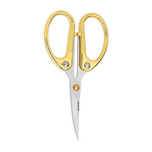 Ciseaux de broderie mignons de 4.5 pouces en or avec pointe incurvée pour la couture Petits ciseaux pointus en acier inoxydable Ciseaux d'artisanat - Product Image 2