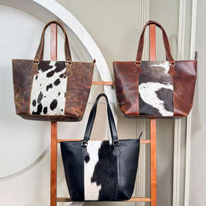 2025 nuevo diseño personalizado de alta calidad diseñador de cuero de vaca oculto bolsa de mano al por mayor bolsos de lujo de cuero genuino para mujeres - Product Image 4