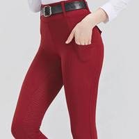 Meilleurs pantalons d'équitation unisexes d'hiver au design élégant, leggings équestres avec logo personnalisé, respirants, légers, en cuir PU pour l'entraînement