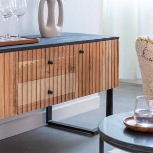 Soporte para TV Vandana Mira Hexa en madera de acacia y metal - Product Image 2