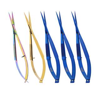 Tondeuse à sourcils de marque privée ciseaux à ressort poignée anti-dérapante minuscules ciseaux à coudre petits ciseaux pointus outil à sourcils pour femmes - Product Image 6