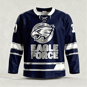 เสื้อฮอกกี้น้ำแข็ง Eagle Force แขนยาวสำหรับผู้ชาย ผ้าโพลีเอสเตอร์ระบายความชื้น ทรงปกติ ชุดกีฬาสำหรับผู้ใหญ่ - Product Image 1