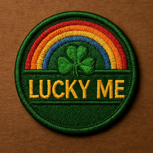 Parche Bordado Lucky Me de 2.5 Pulgadas, Lindo Parche Termoadhesivo para Ropa y Bolsas - Product Image 6