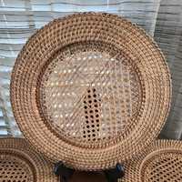 Assiette de Présentation en Rotin Tendance 2026, Décoration de Table, Fabriquée par des Artisans Indiens par UO Indian Manufacturer