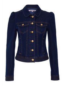 Blue Denim Motorcycle Jacket Women Long Sleeve Turn-down Collar Zipper Closure Solid Breathable Autumn Short Length - Product Image 1