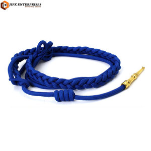 Durable Custom <b>Whistle</b> Cords Lanyards Woven Textile Eco-Friendly Premium Quality Garment Professional Uniform Decoration - Product Image 1