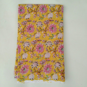 Custom Soft Cotton Block Printing Fabric By The Meter Garments Bags & Home Bedding Accessories Redesign Multipurpose Raw Fabric - Product Image 3