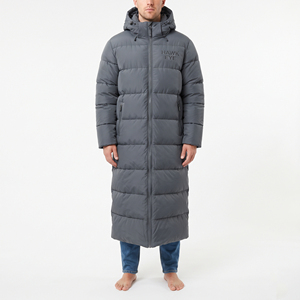 Parka d'hiver longue et chaude pour homme, avec capuche, rembourrée, isolée, coupe-vent, décontractée - Product Image 1