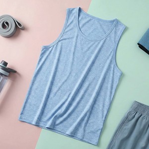 Men's Soft Athletic Tank Top Breathable Quick Dry Eco-Friendly 100% Cotton <b>Running</b> <b>Singlet</b> Gym Fitness Workout Sleeveless Muscle - Product Image 6