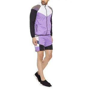 Conjunto de Pantalones Cortos y Chaqueta Cortavientos para Hombre, Estilo Urbano de Invierno, Diseño Sólido Reversible, Transpirable y Ecológico, de Nailon - Product Image 3