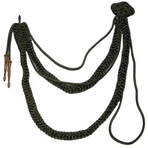 OEM Tactical Shoulder <b>Lanyards</b> Aiguilletes Chainmail Twisted Cords Customized Material Flashes Band Dress Tunic - Product Image 2