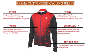 REEMA Personnalisé Haute Performance Hommes Femmes Jersey Stylisé Séchage Rapide 100% Polyester Unisexe Fit Parfait pour la Course et les Manèges de Tous les Jours - Product Image 2