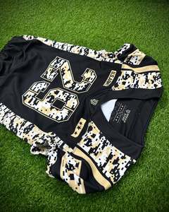 เสื้อฟุตบอลอเมริกันชายแบบไม่มีแขน พิมพ์ลายพรางแบบซับลิเมชั่น ระบายเหงื่อได้ดี เหมาะสำหรับการเล่นกีฬา - Product Image 3