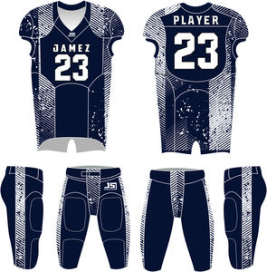 Conjunto de Uniforme de Fútbol Americano Personalizado |   Jersey y Pantalones Sublimados |   Ropa de Equipo de Manga Corta para Tallas Grandes - Product Image 4