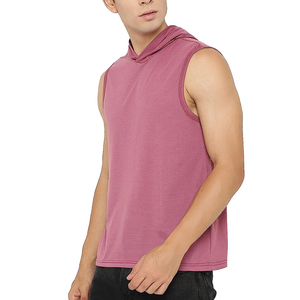 New Fashion Casual Cotton Fabric <b>Sleeveless</b> Gym Quick Dry Lightweight Fitness Sports <b>Hoodies</b> - Product Image 4