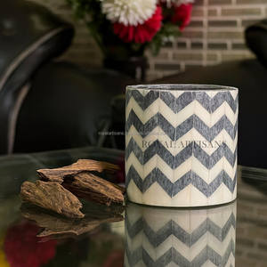 Brûleur de Bakhoor en os de luxe et brûleur d'encens fait main pour le Ramadan Fournisseur en gros de Mubkhar d'Inde - Product Image 1