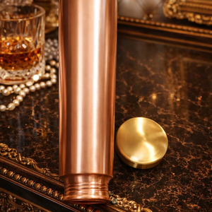 Tapa de Cobre Martillado para Botella de Agua, Diseño Vintage, Portátil, para Yoga, Fitness, Hidratación y Detox, Uso en el Hogar y la Oficina - Product Image 5